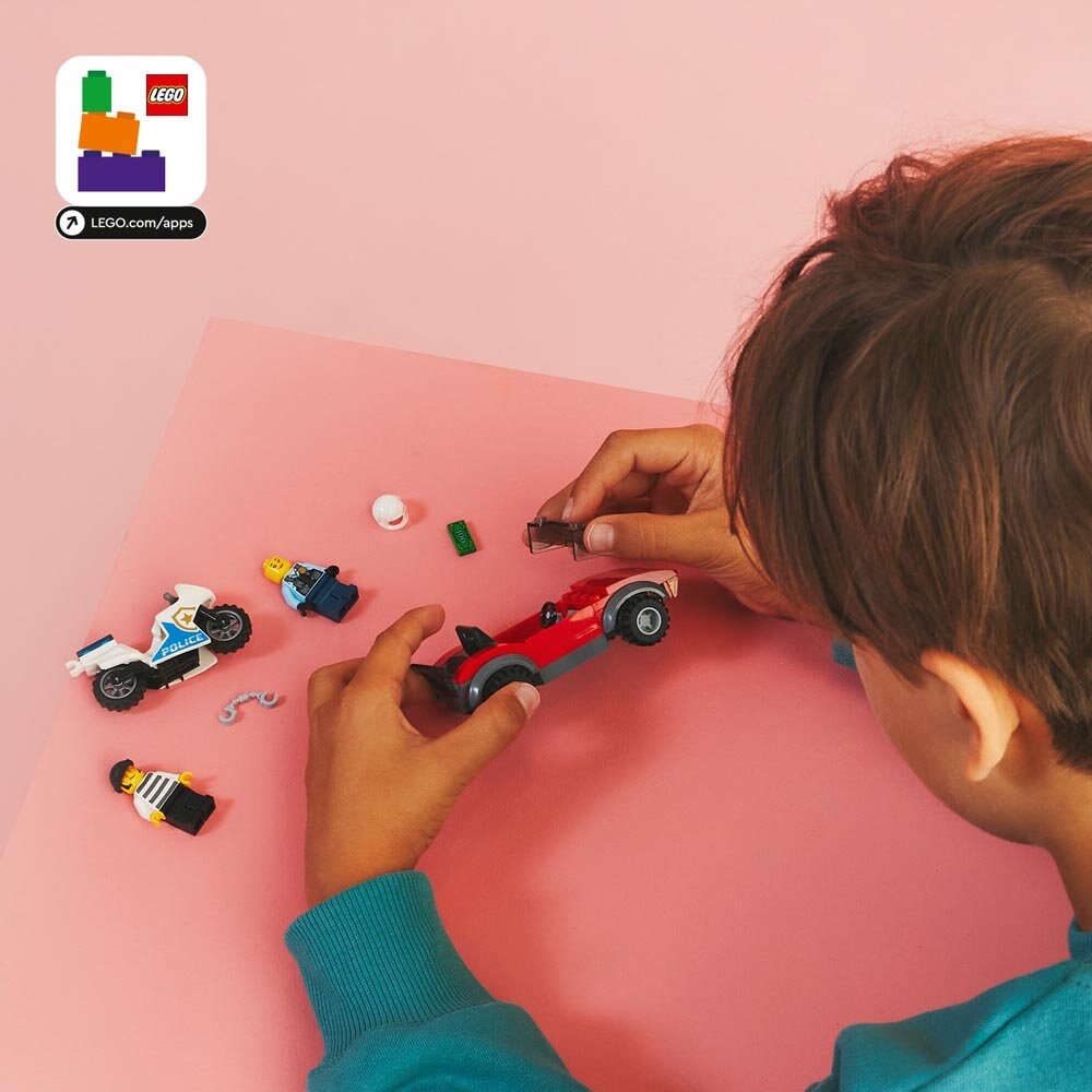 LEGO City - Moottoripyöräpoliisi takaa-ajossa 5+