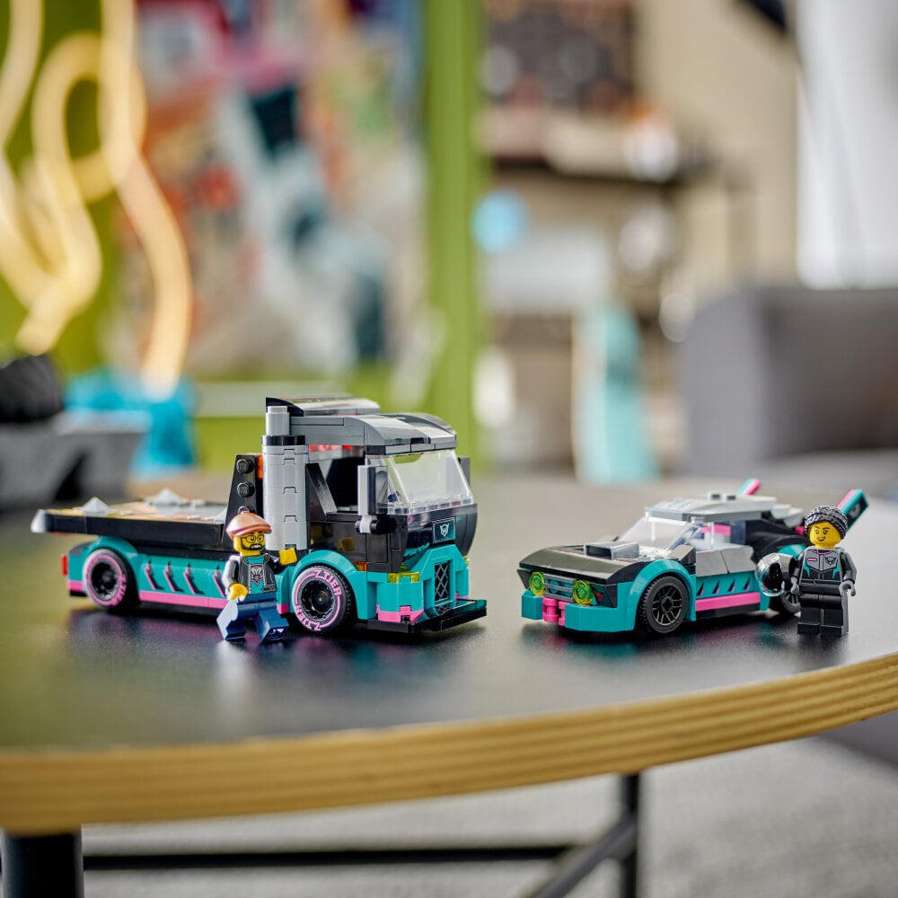 LEGO City - Kilpa-auto ja autonkuljetusauto 6+