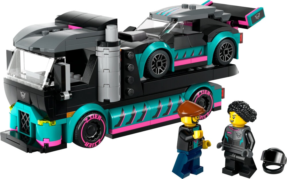 LEGO City - Kilpa-auto ja autonkuljetusauto 6+