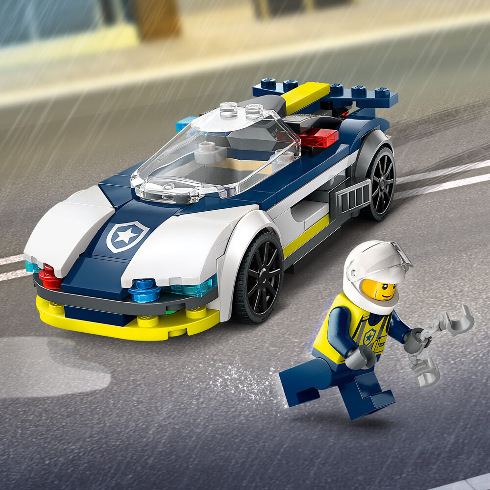 LEGO City - Poliisiauto ja muskeliauton takaa-ajo 6+