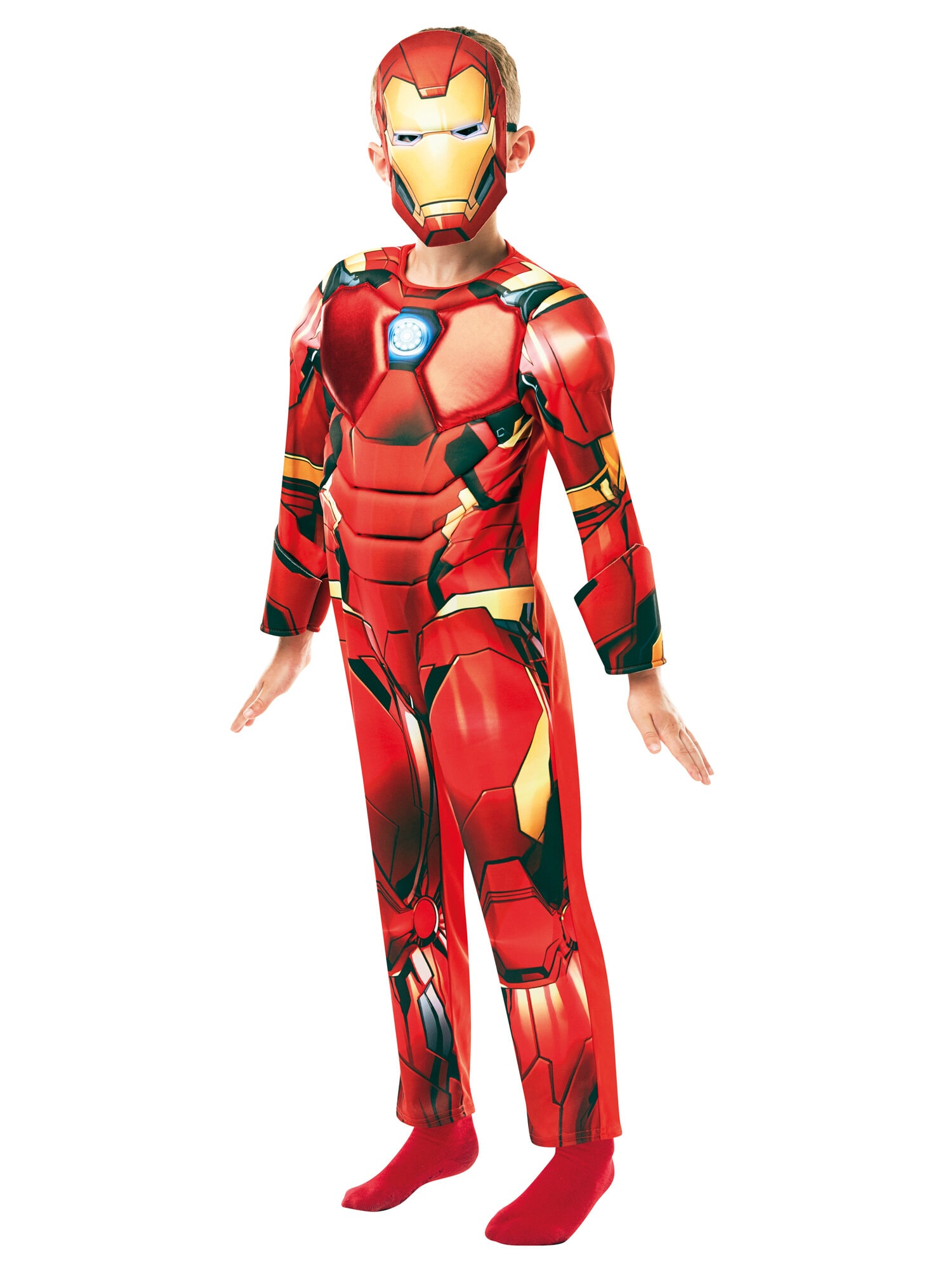 Iron Man Naamiaisasu Deluxe Lapsille 7-8 vuotta (122-128 cm)