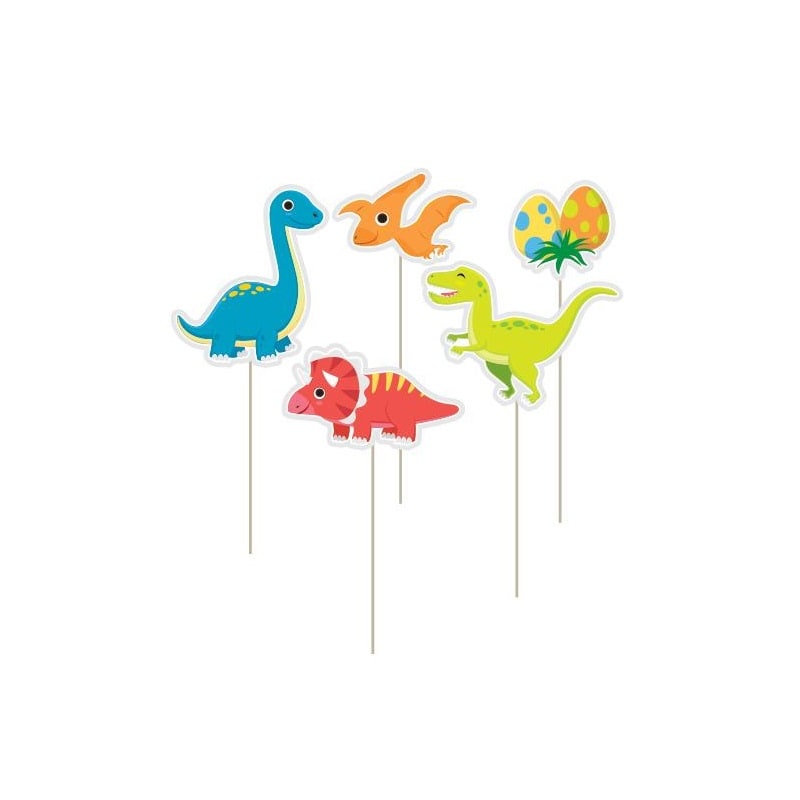 Dinosaurus Cake Toppers 12 kpl