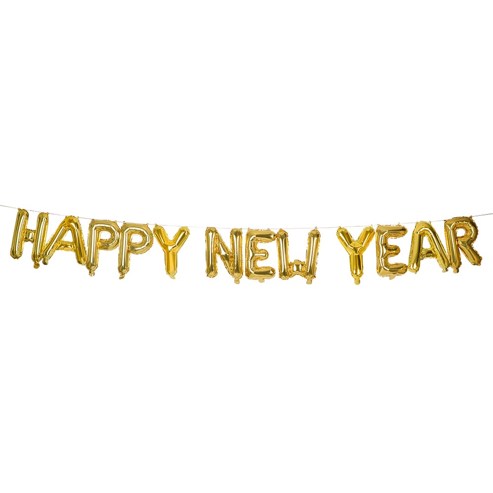 Ilmapallogirlandi Happy New Year
