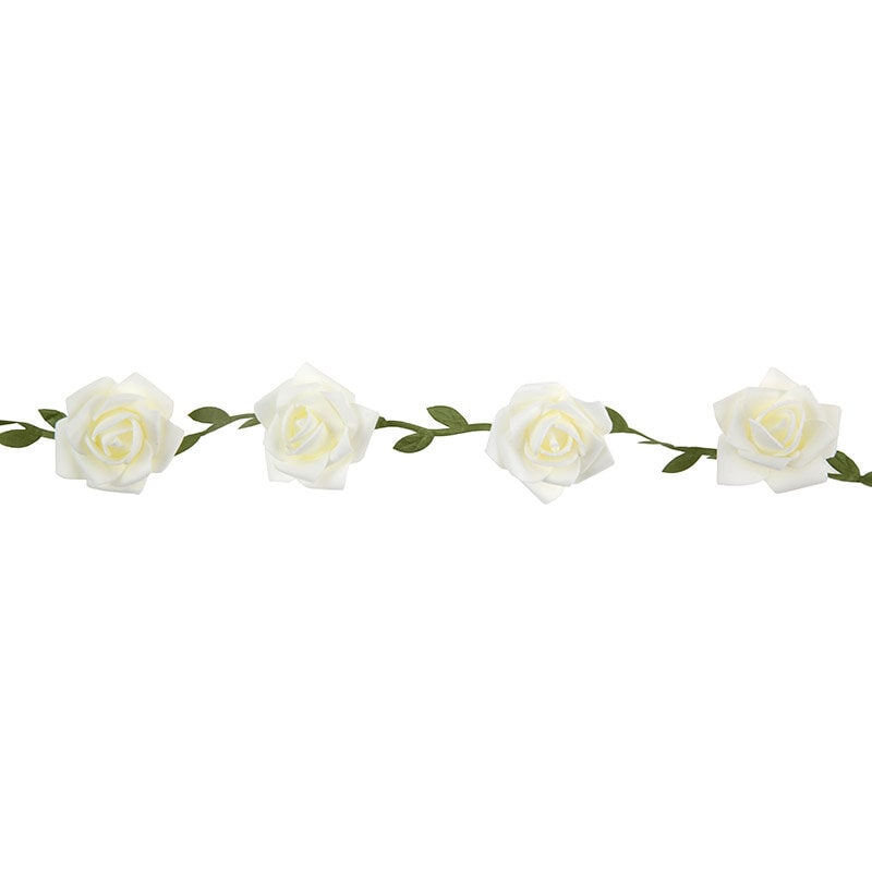 Koristeköynnös, Valkoiset Ruusut 120 cm