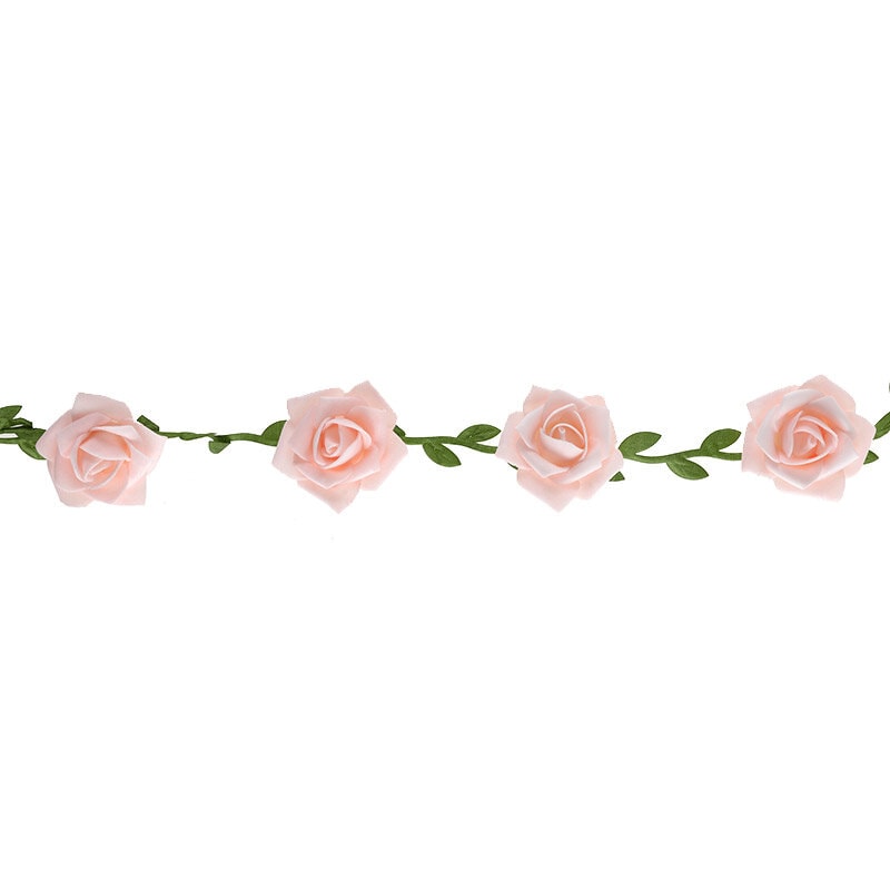 Koristeköynnös, Vaaleanpunaiset Ruusut 120 cm