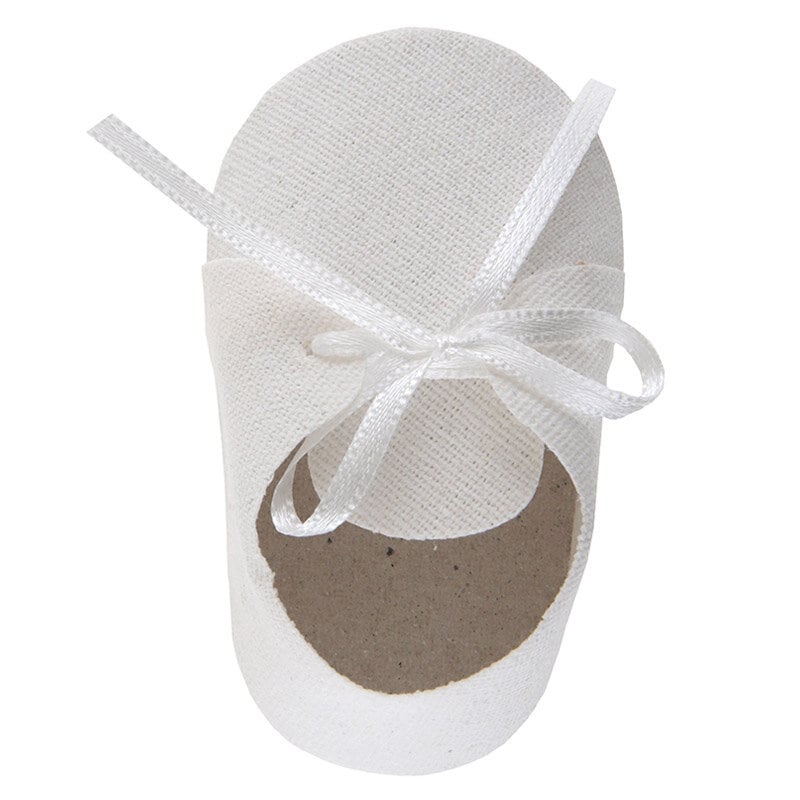 Babyshower - Lahjarasiat valkoiset kengät 4-pakkaus