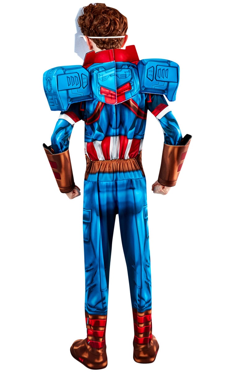 Captain America Mech Strike Naamiaisasu Lapset 7-10 vuotta