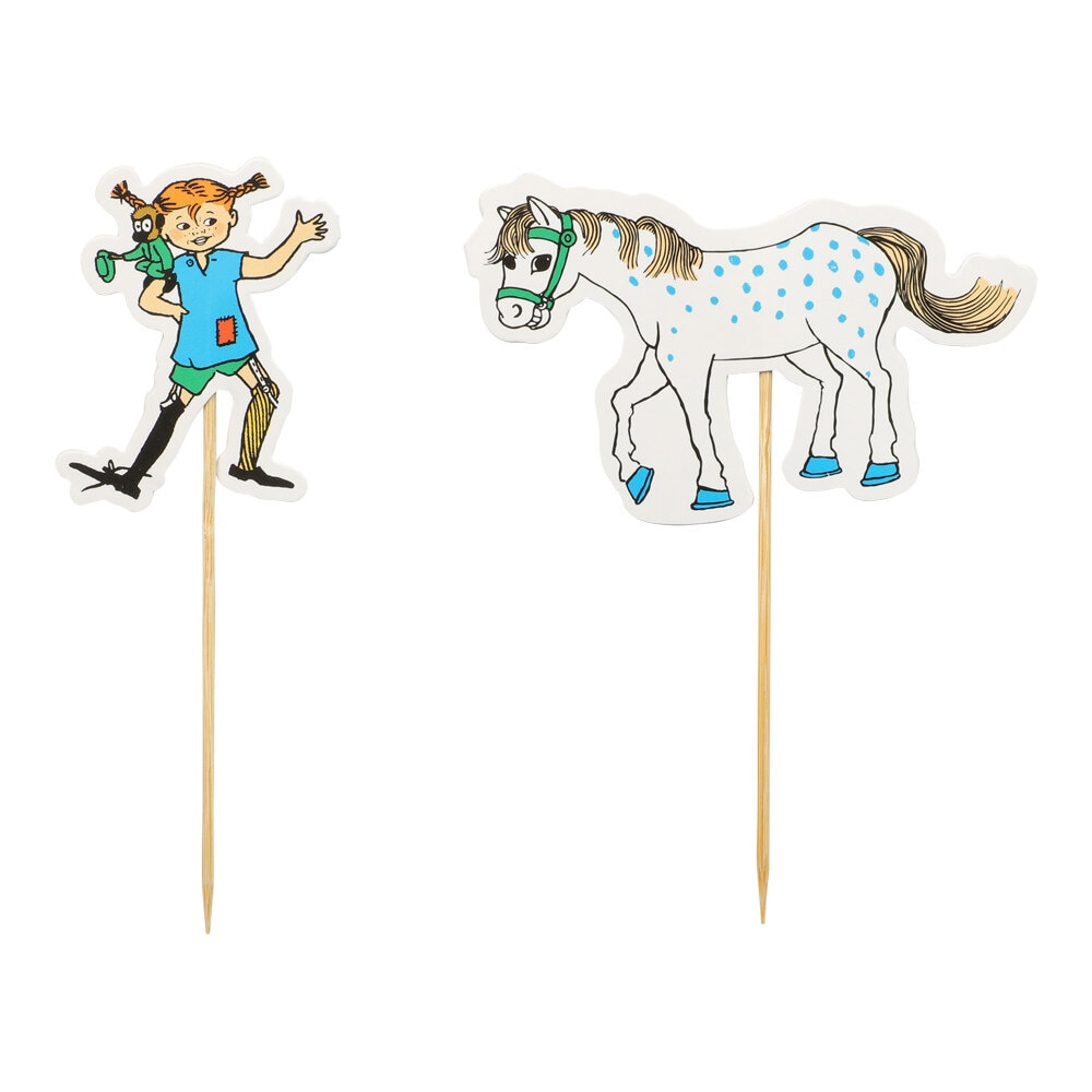Peppi Pitkätossu - Cake Toppers 10 kpl