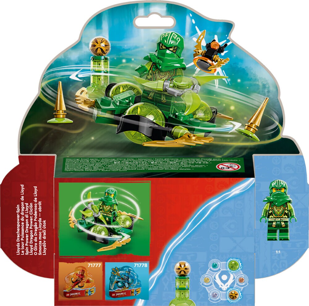 LEGO Ninjago - Lohikäärmevoiman Lloyd – spinjitzu-pyörähdys 6+