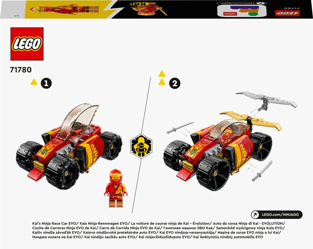 LEGO Ninjago - Kain ninjakilpa-auto EVO 6+