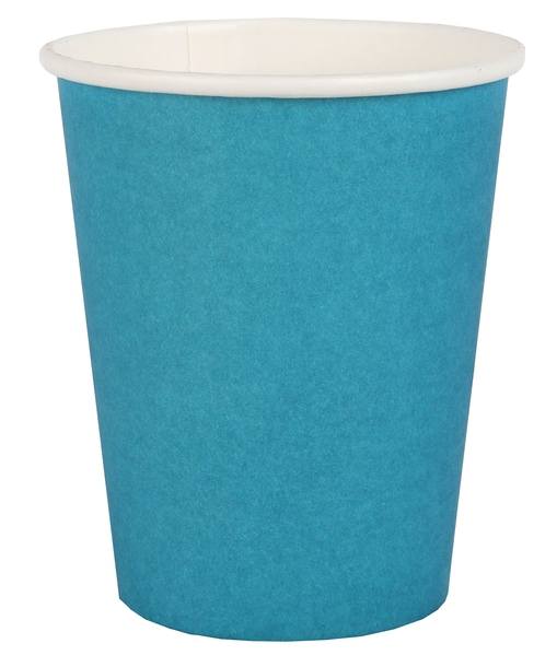 Pahvimukit 250 ml - Aquasininen 10 kpl