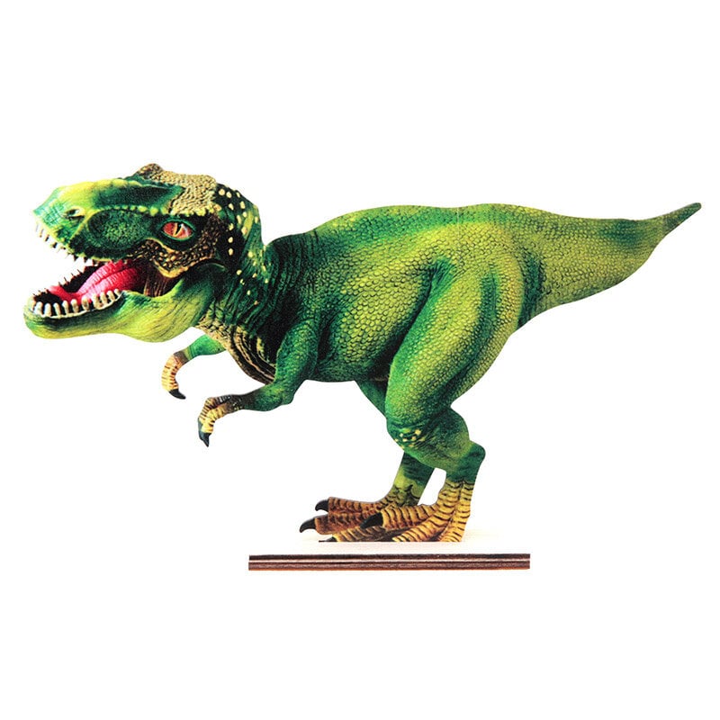 Dinosaurus - 2D Pöytäkoriste Puuta 24 cm