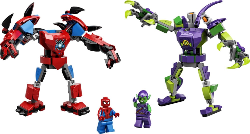 LEGO Marvel, Spider-Manin ja Vihreän Menninkäisen robotaistelu 7+