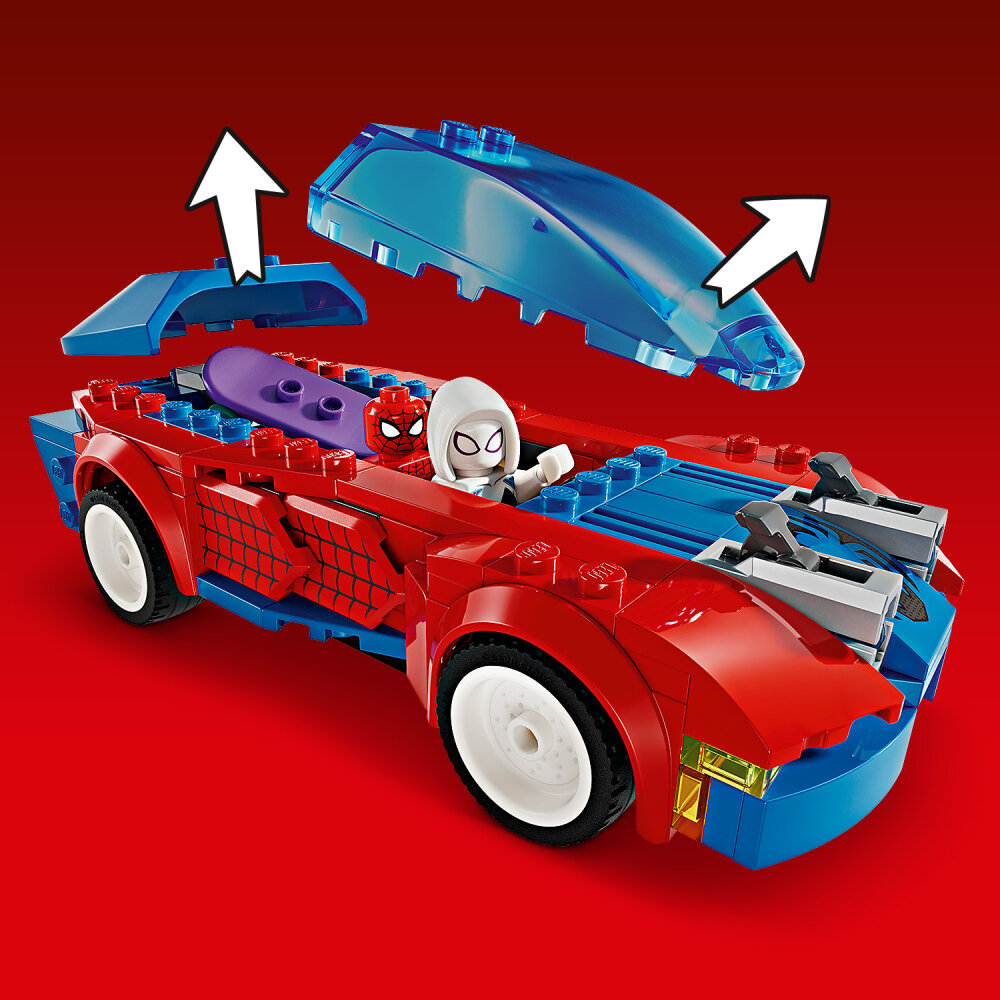 LEGO Marvel - Spider-Manin kilpa-auto ja Venomin Vihreä Menninkäinen 7+