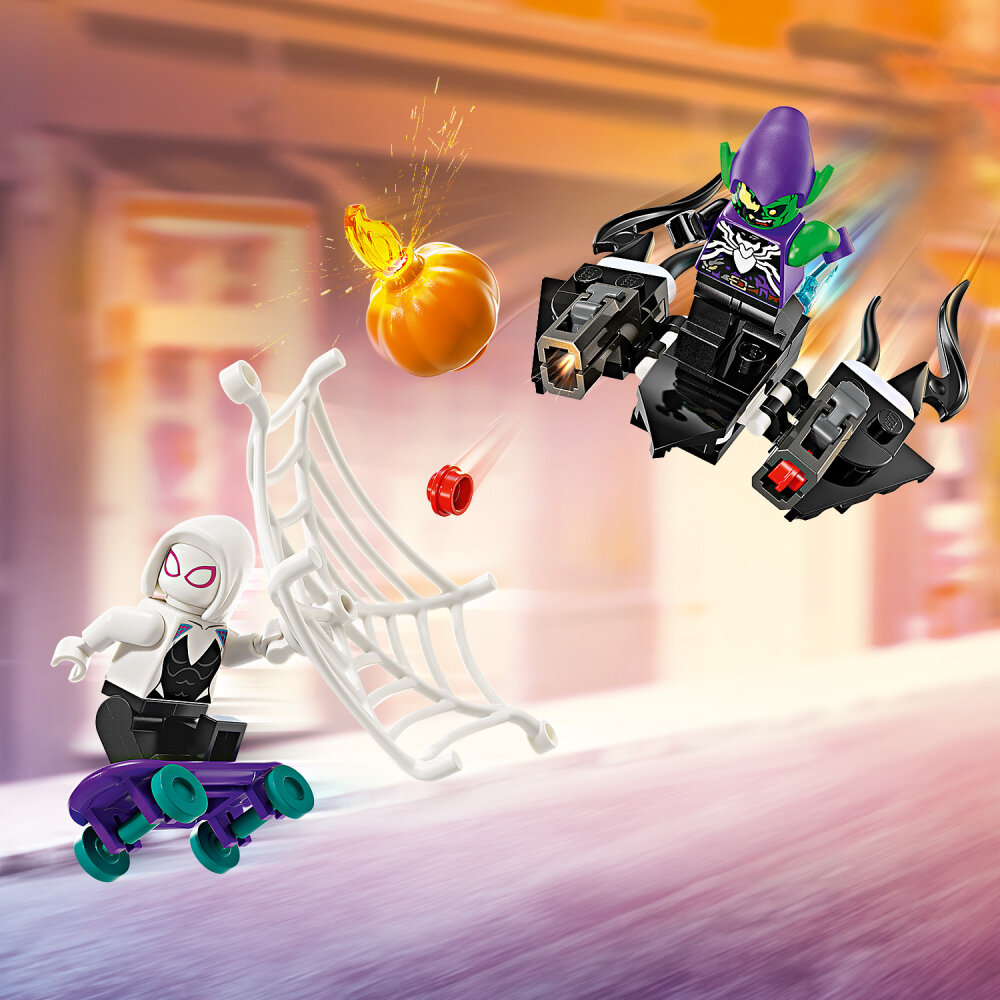 LEGO Marvel - Spider-Manin kilpa-auto ja Venomin Vihreä Menninkäinen 7+