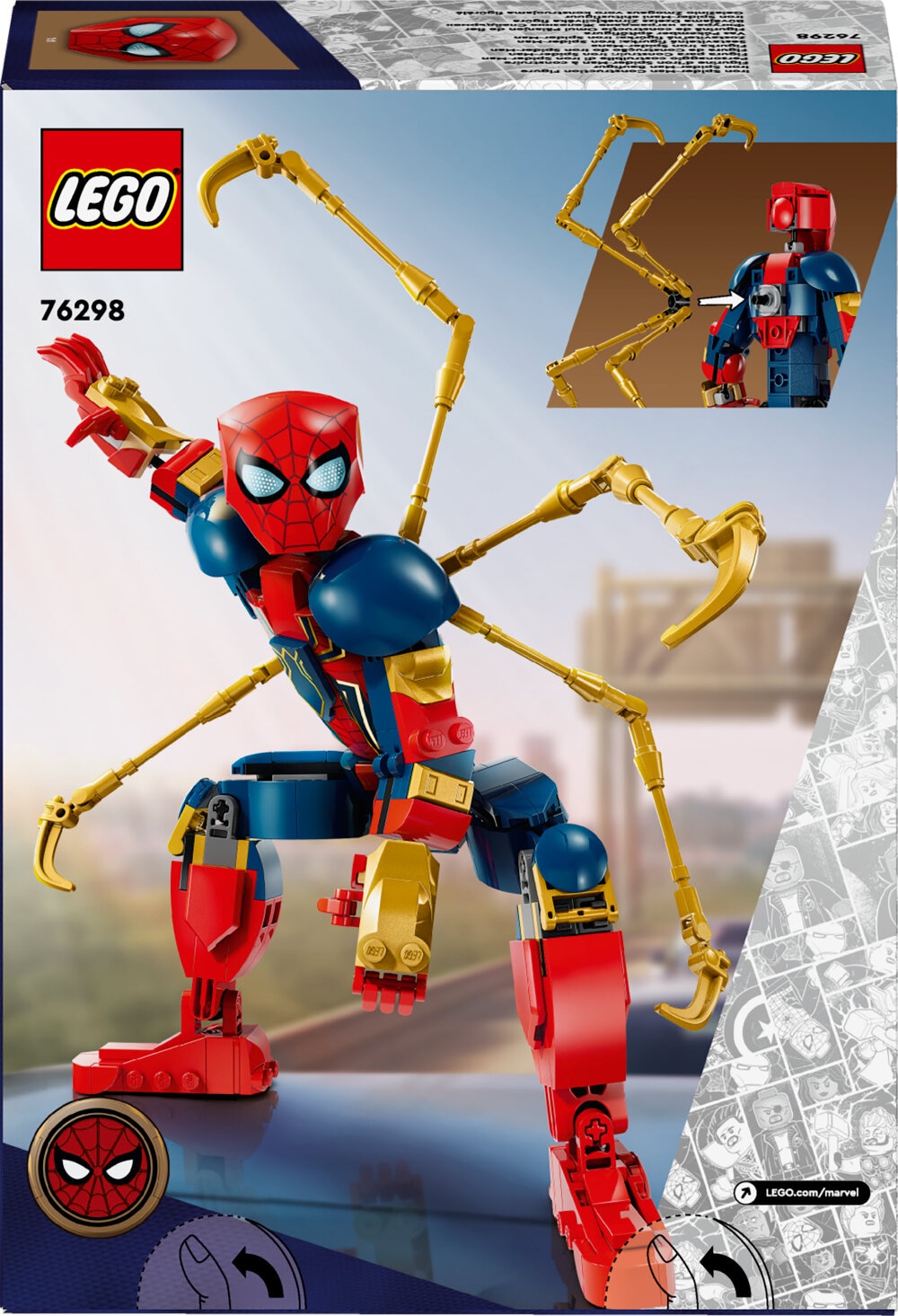 LEGO Marvel - Rakennettava Iron Spider-Man ‑hahmo 8+