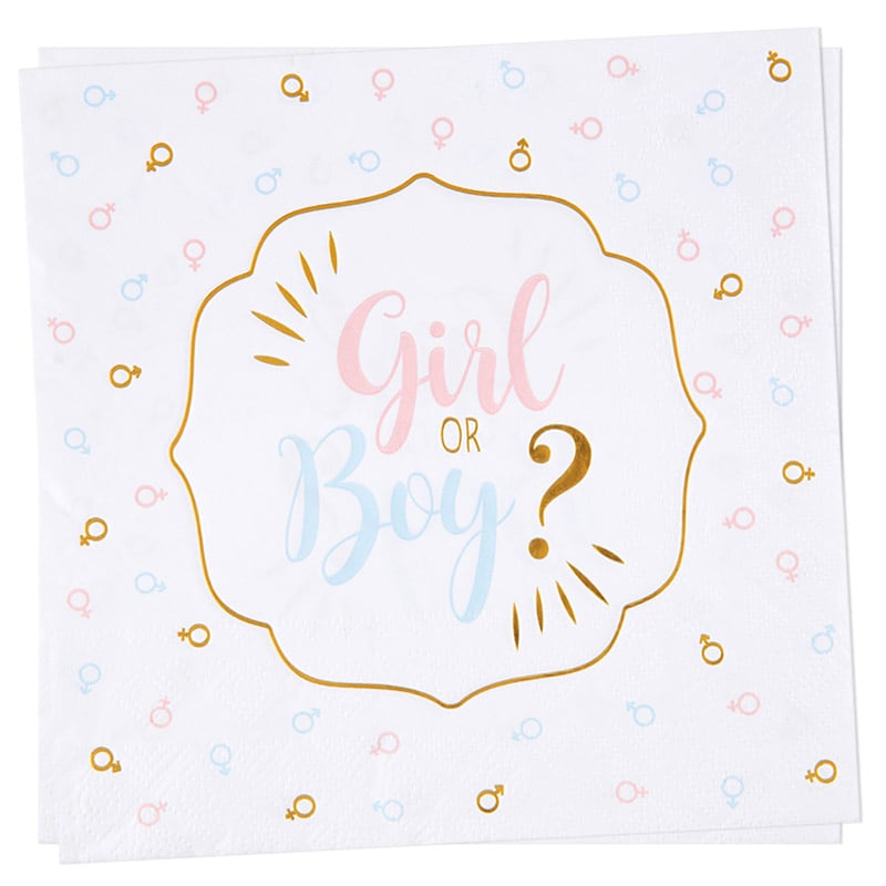 Girl or Boy - Servetit 20 kpl