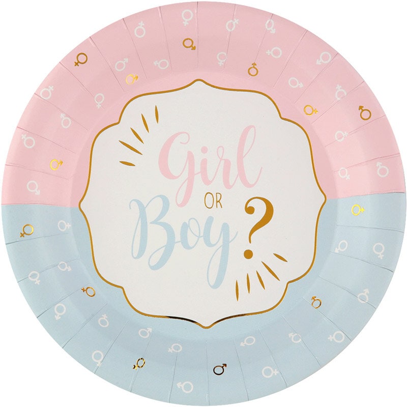 Girl or Boy - Lautaset 10-pakkaus