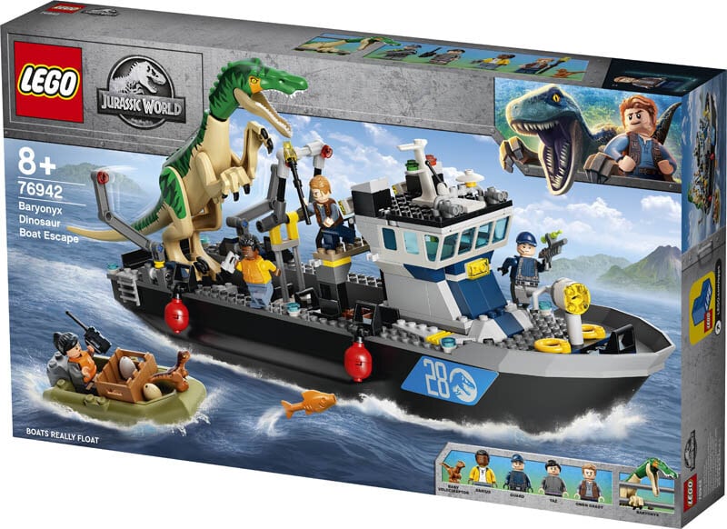 LEGO Jurassic World, Baryonyx-dinosauruksen pako laivalla 8+