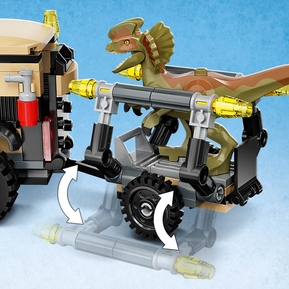 LEGO Jurassic World, Pyroraptorin ja Dilophosauruksen kuljetus 7+