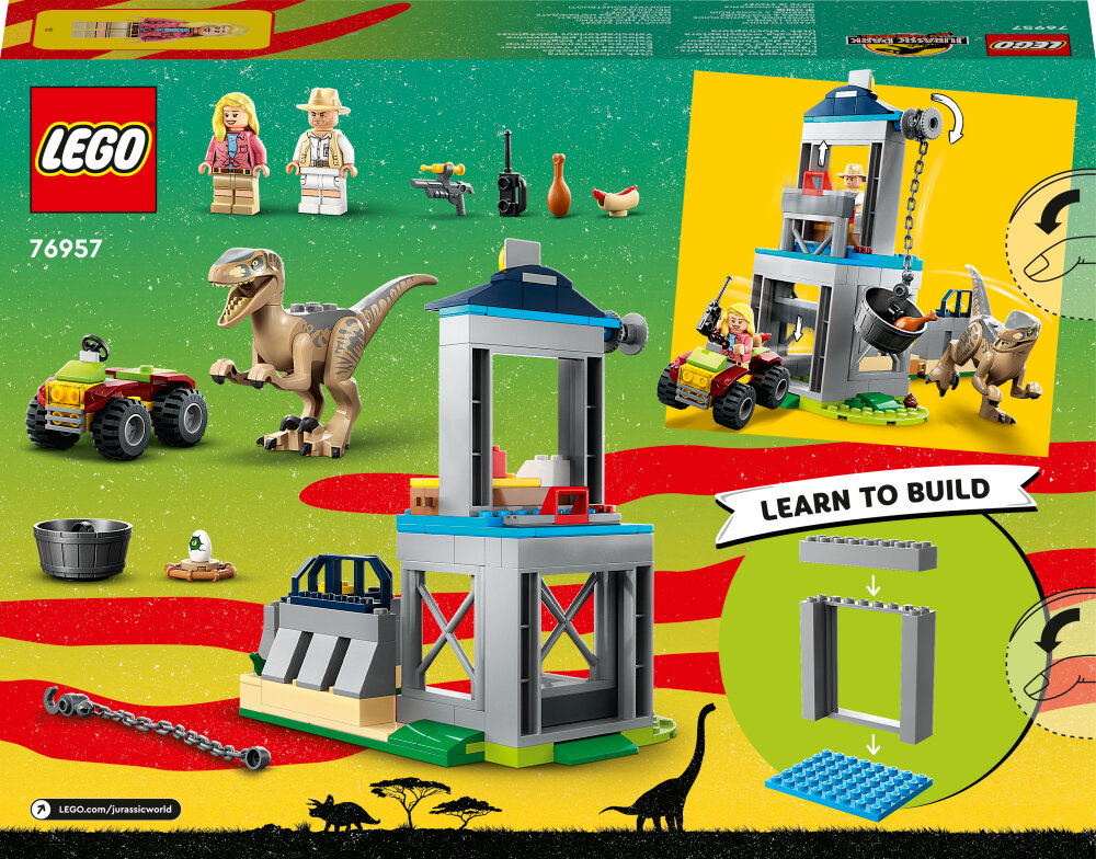 LEGO Jurassic World - Velociraptorin pako 4+