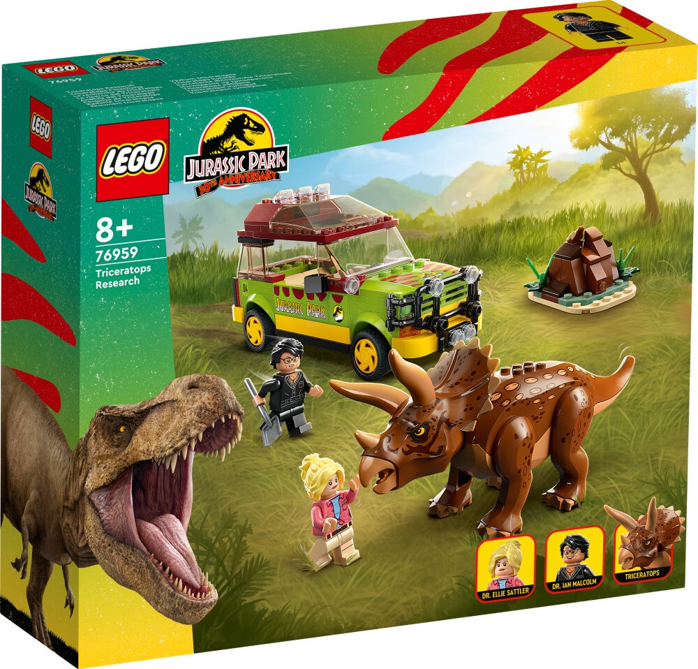 LEGO Jurassic World - Triceratopsia tutkimassa 8+