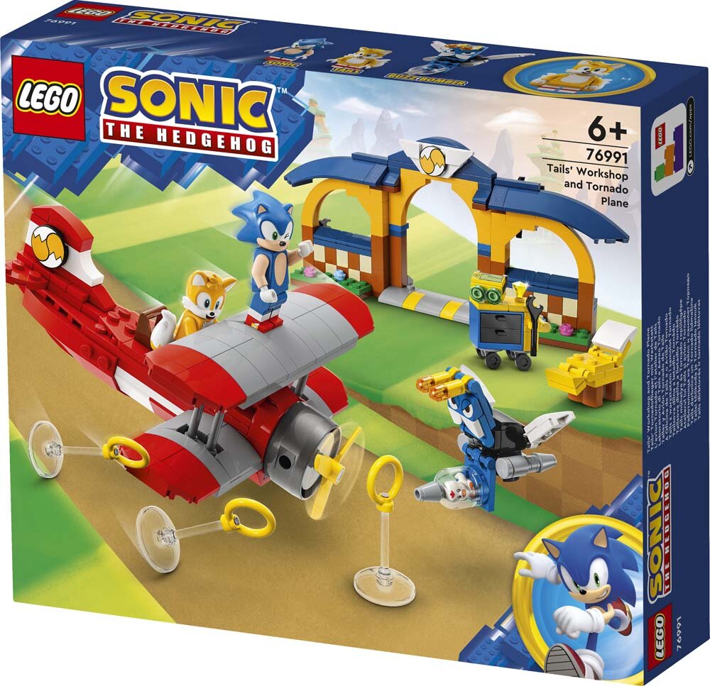 LEGO Sonic The Hedgehog - Tailsin työpaja ja Tornado-lentokone 6+