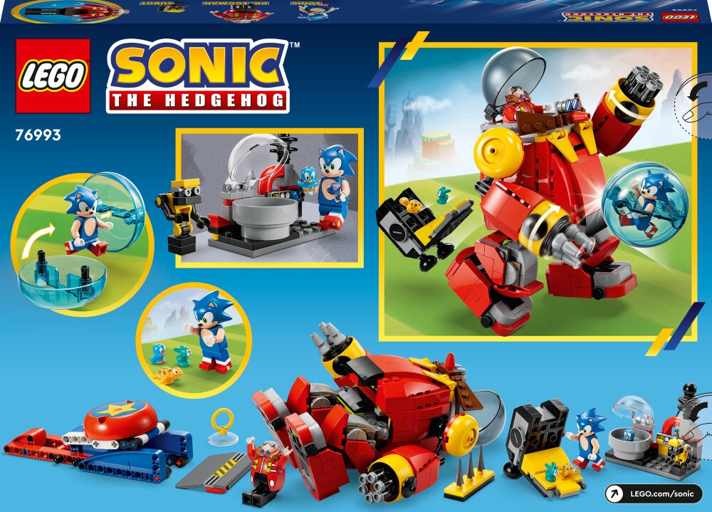 LEGO Sonic The Hedgehog - Sonic vs. tri Eggmanin Kuolemanmuna-robotti 8+