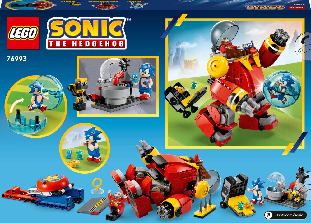 LEGO Sonic The Hedgehog - Sonic vs. tri Eggmanin Kuolemanmuna-robotti 8+