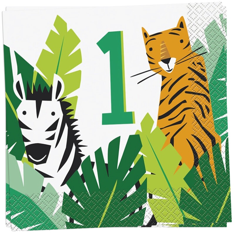 Safari Animal - Servetit 1-vuotta 16 kpl
