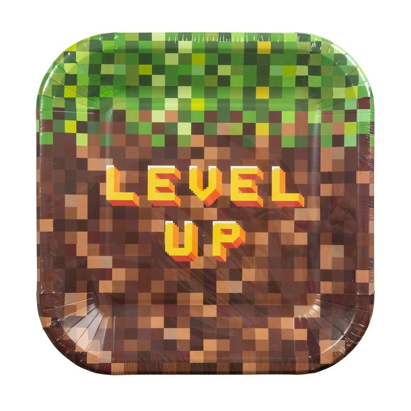 Pixel - Lautaset 8 kpl