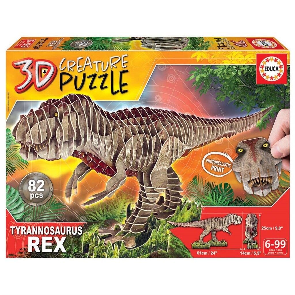 Educa 3D Palapeli, T-Rex 82 osaa