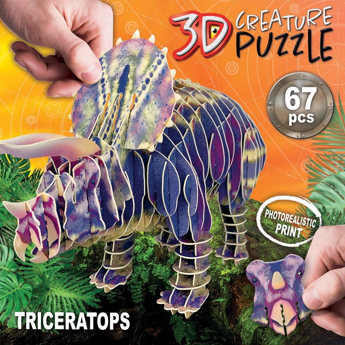 Educa 3D Palapeli - Triceratops 67 palaa