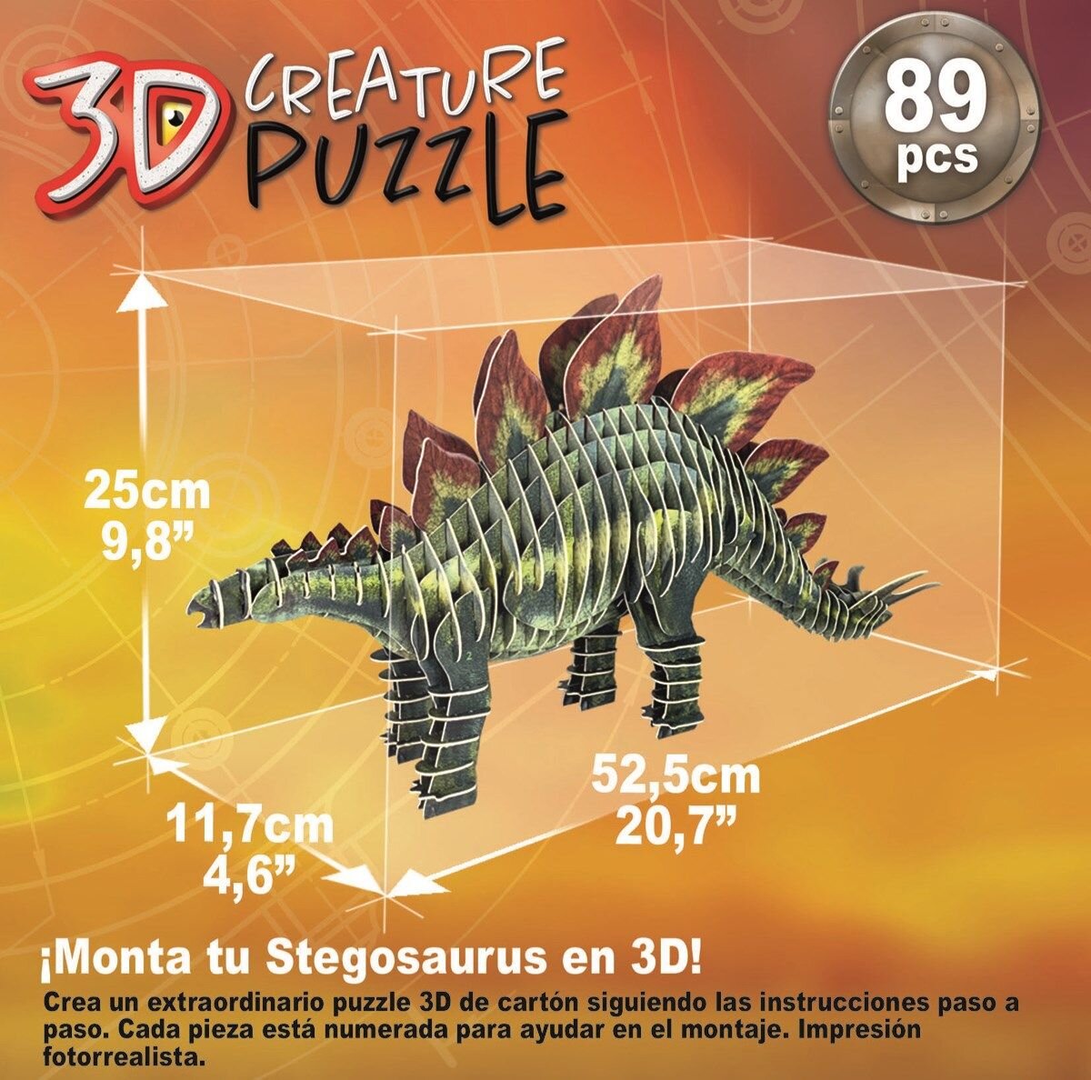 Educa 3D Palapeli - Stegosaurus 89 palaa