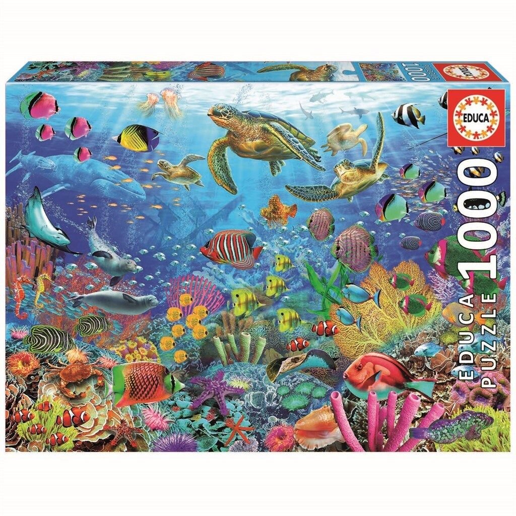 Educa Palapeli - Tropical Fantasy Turtles 1000 palaa