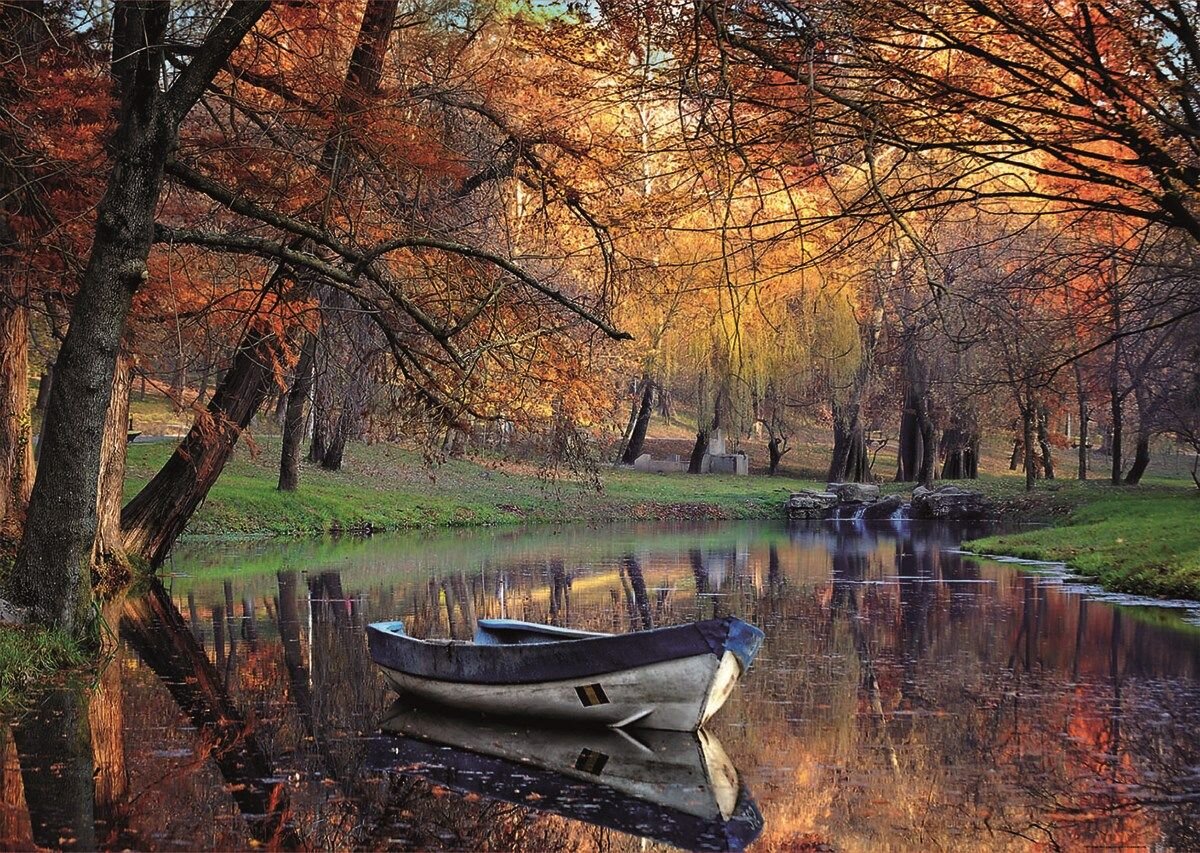 Educa Palapeli - Boat on the lake 2000 palaa