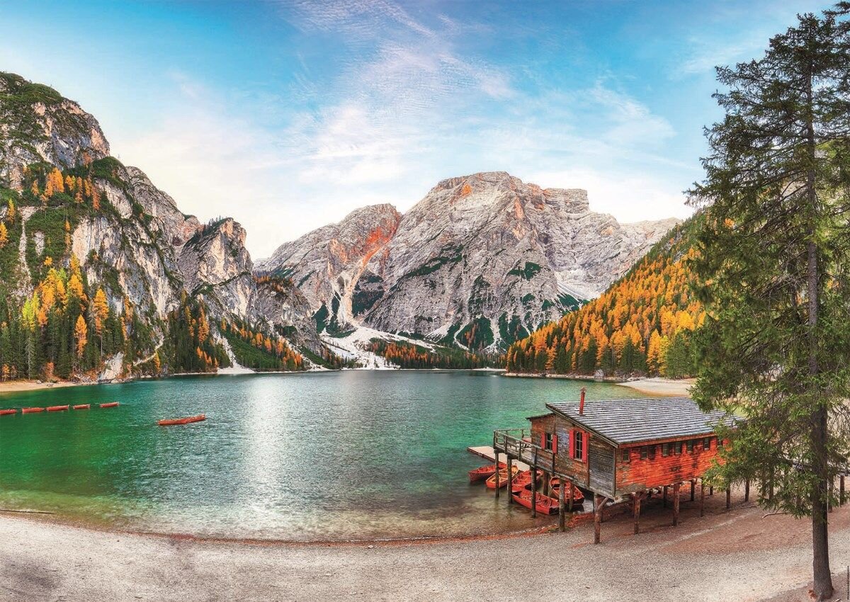 Educa Palapeli - Braies Lake at Autumn 3000 palaa