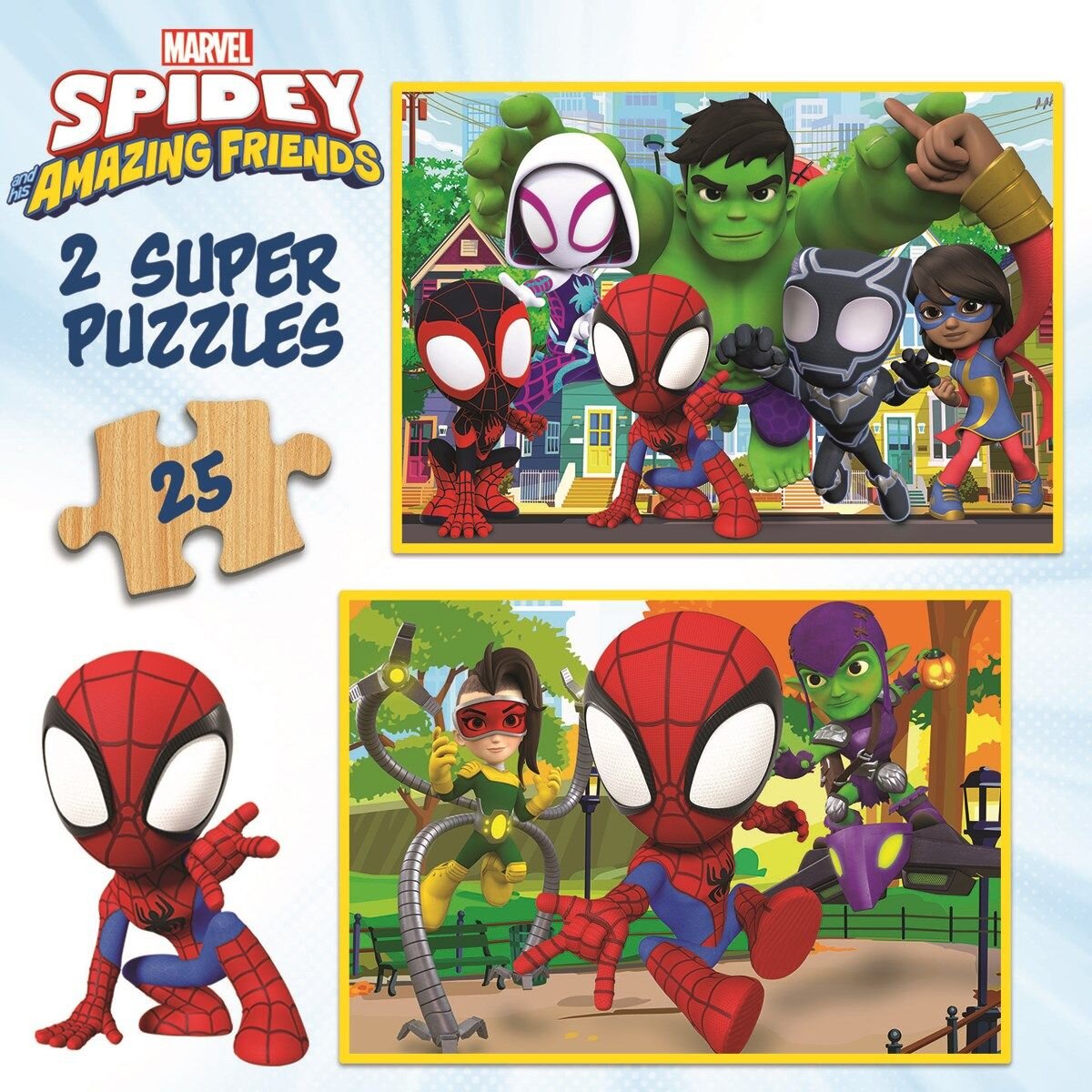 Educa Palapeli, Spidey & His Amazing Friends 2x25 palaa