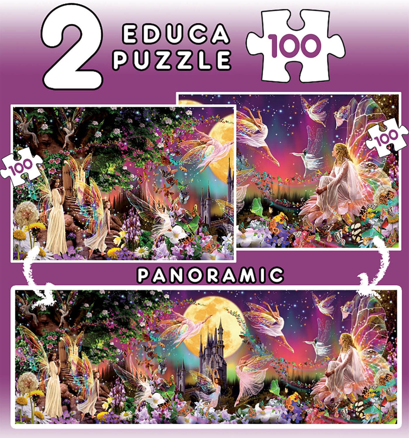 Educa Palapeli, Fairy Triptych 2x100 palaa