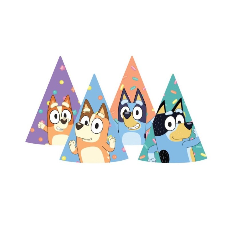 Bluey Juhlahatut 8 kpl
