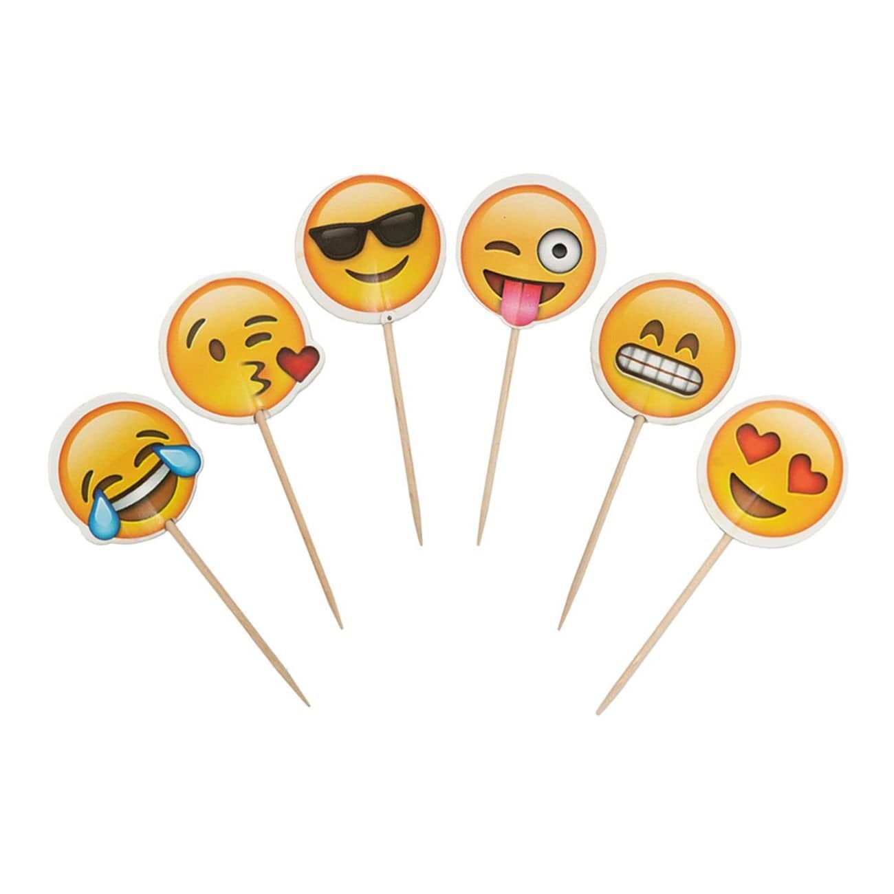 Emoji Caketoppers 24-pakkaus