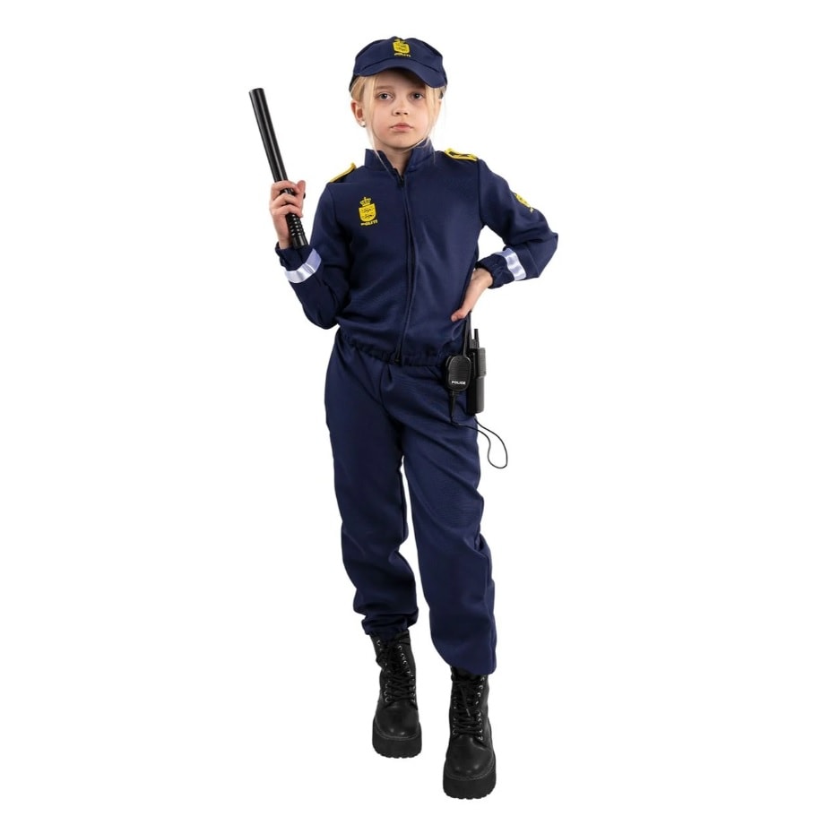 Tanskalainen poliisi Naamiaisasu lapset 3-8 vuotta