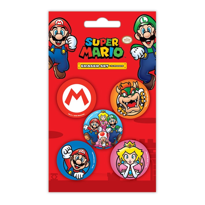 Super Mario - Pyyhekumi 5 kpl