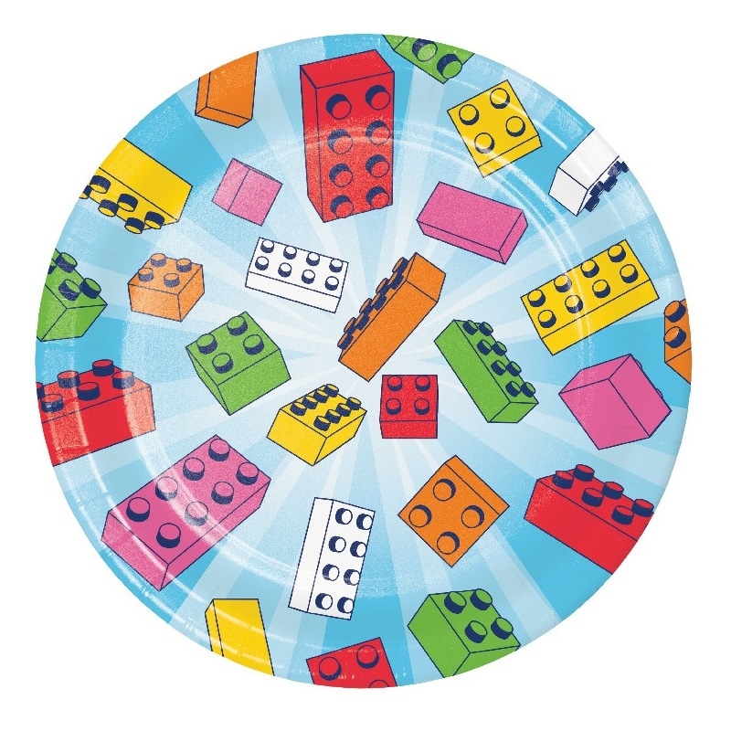 Block Party - Lautaset, 18 cm 8 kpl