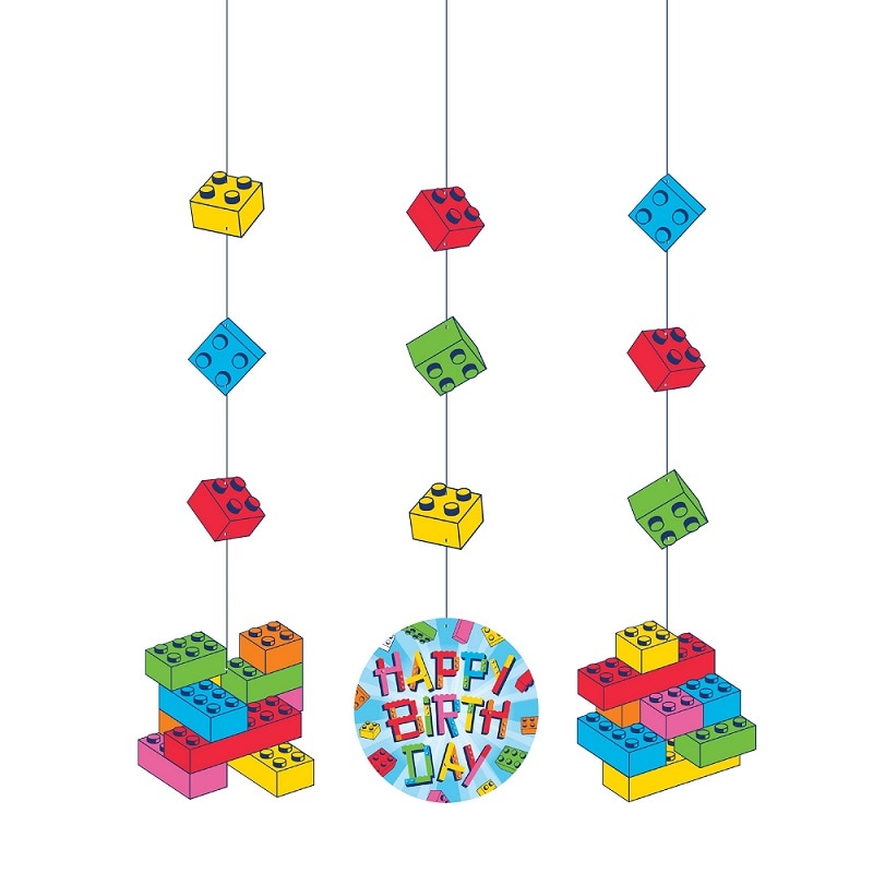 Block Party - Riippuvat koristeet 3 kpl