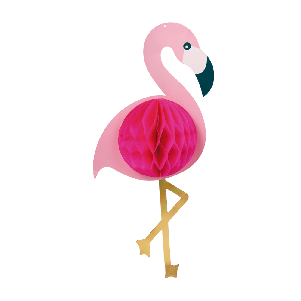 Riippuva Flamingo Hunajakenno 52 cm