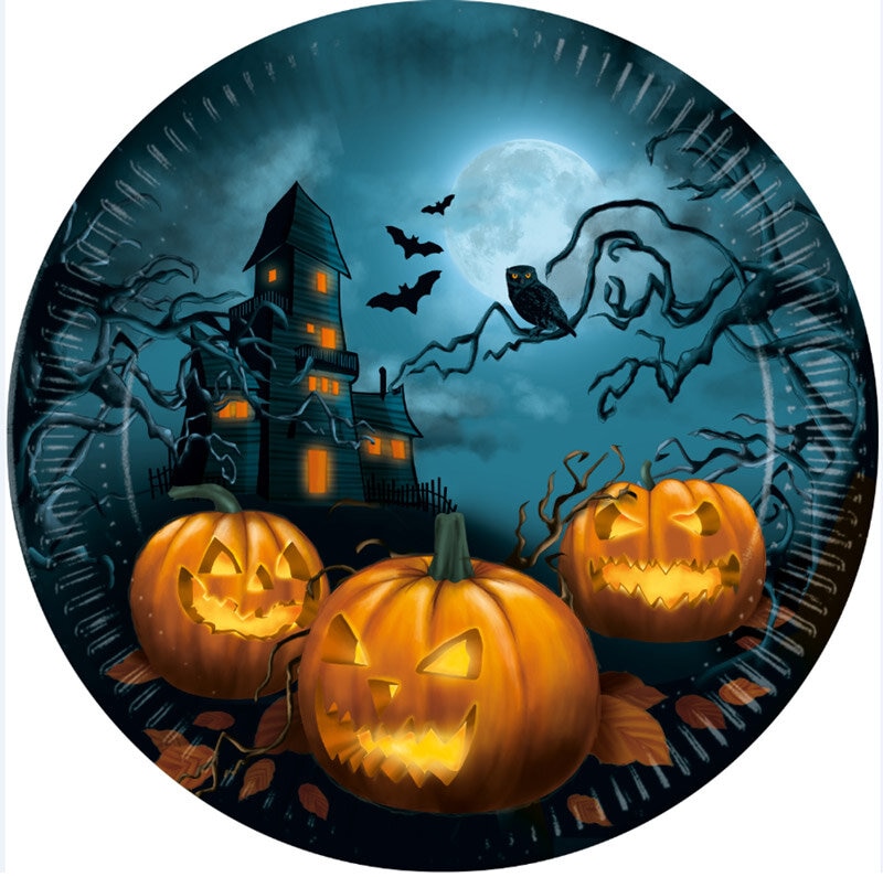 Halloween Sensations - Lautaset 8 kpl