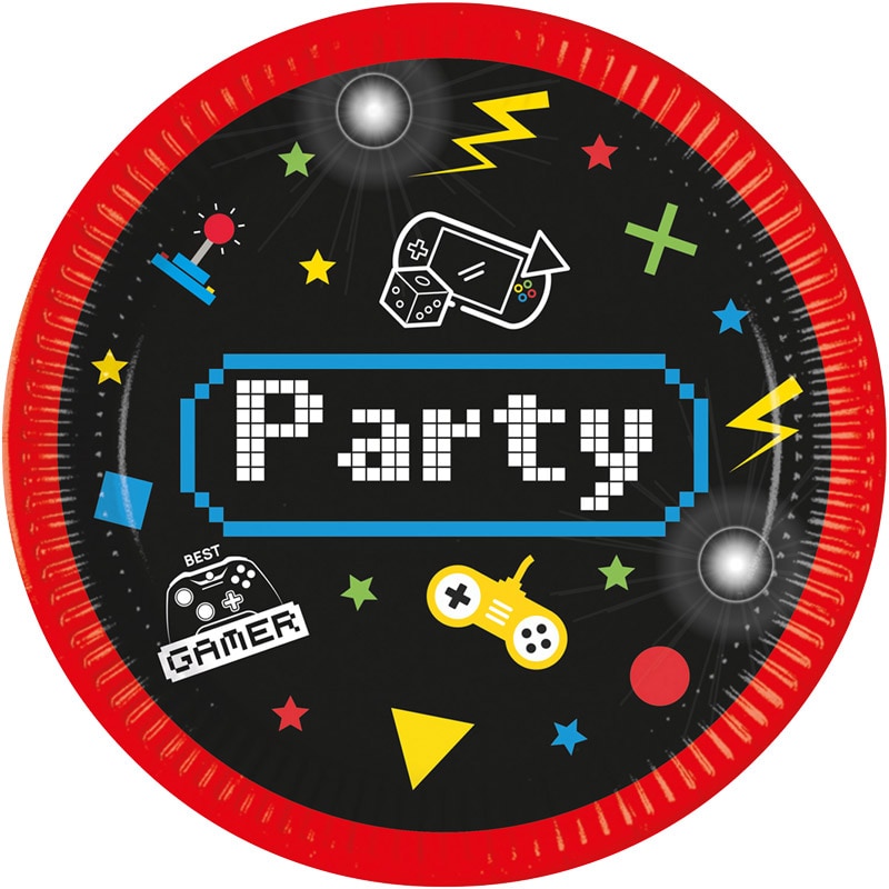 Gamers Party - Lautaset 8 kpl