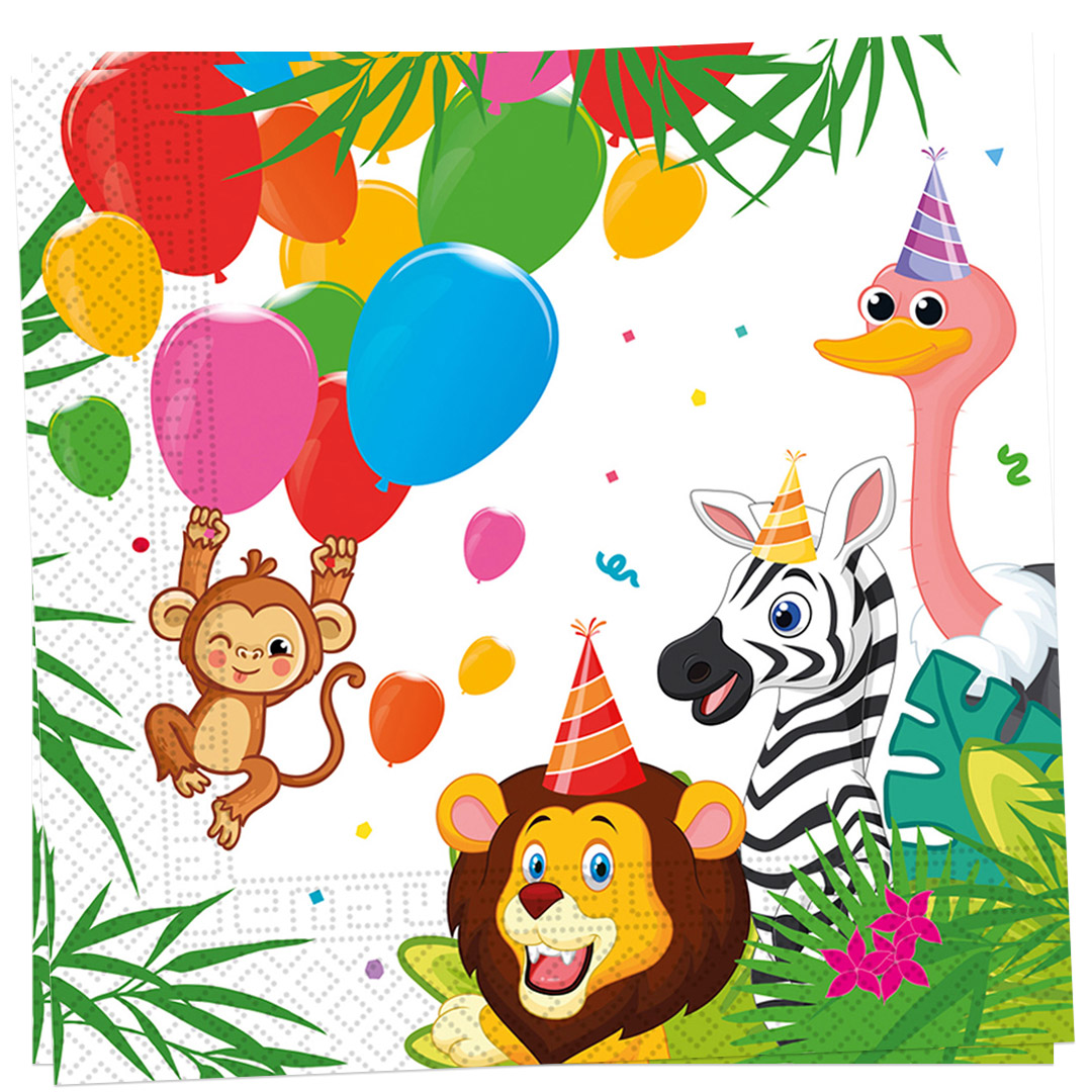 Jungle Balloons - Servetit 20 kpl