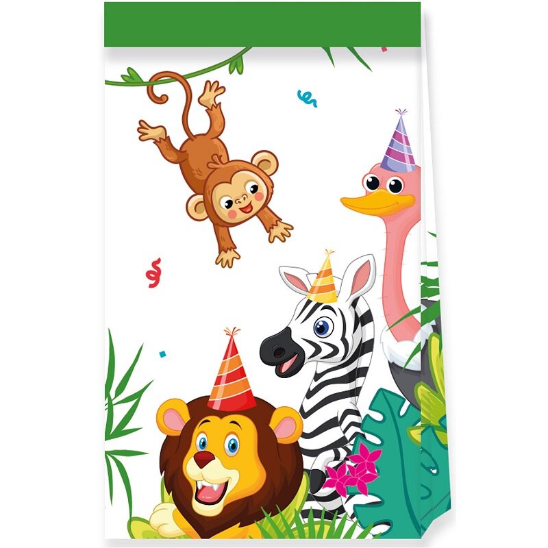 Jungle Balloons - Juhlapussit paperia 4 kpl